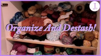 Embedded thumbnail for Organize My Yarn Shlves And Destash